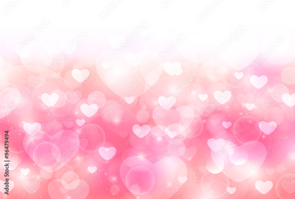 バレンタイン ハート かわいい 背景 Stock Vector Adobe Stock