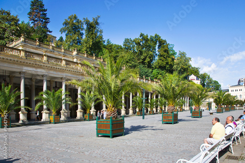 Mill Collonade, spa town Karlovy Vary, Czech republic, Europe photo