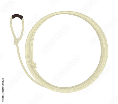 Wild west lasso rope circle frame
