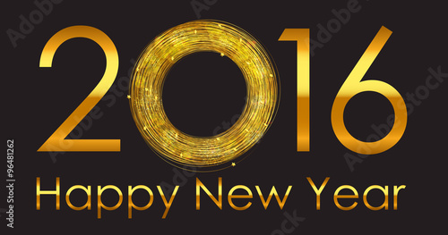 New Year 2016 Background. Vector Illustration