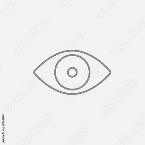 Eye line icon.