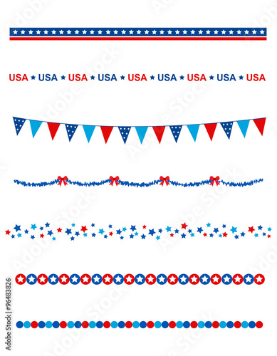 USA patriotic divider