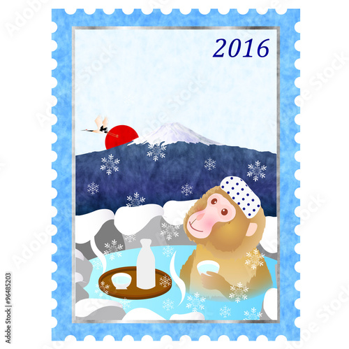 申　富士山　温泉　切手