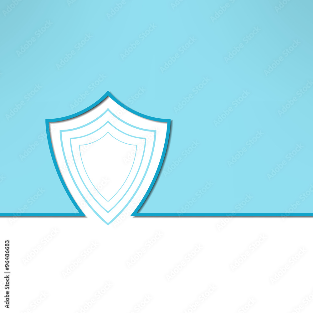 Vector shield background made in modern clean and simple flat design. Security and protecion concept sign Vector shield background made in modern clean and simple flat design. Security and protecion concept sign