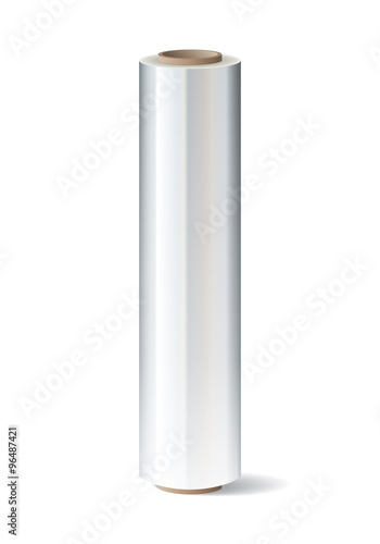 Roll of wrapping plastic stretch film