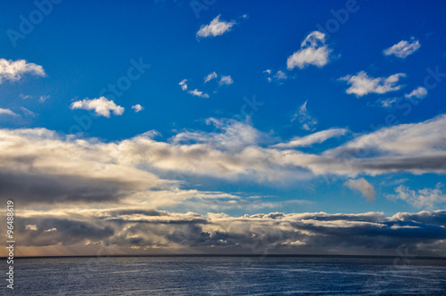 Beautiful sunrise over the ocean