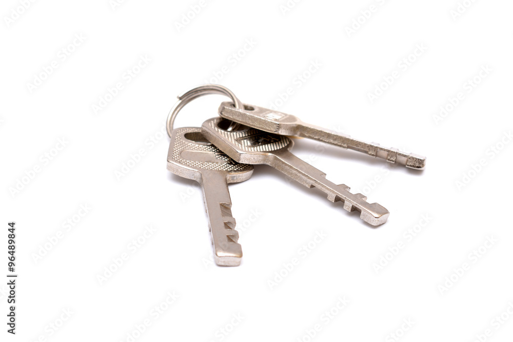 Locker Keys isolated on white background. Locker Keys isolated on white background.
