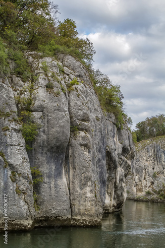 the rocky shores of the Danube