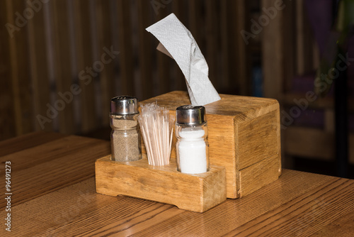 Salt and pepper for dish