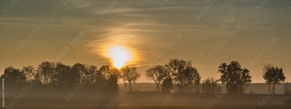 Naklejka premium Panorama im Herbst