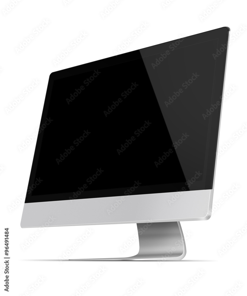 Flat screen computer monitor. Stock Illustration Adobe Stock