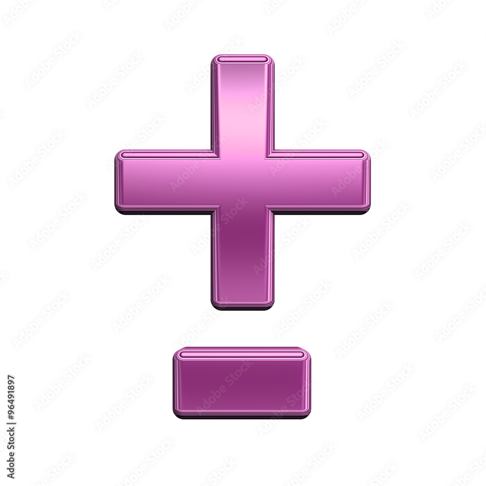 Hyphen, minus, plus marks from shiny pink alphabet set, isolated on white. Computer generated 3D photo rendering. Hyphen, minus, plus marks from shiny pink alphabet set, isolated on white. Computer generated 3D photo rendering.