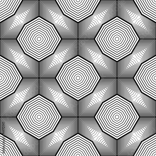 Design seamless monochrome geometric pattern