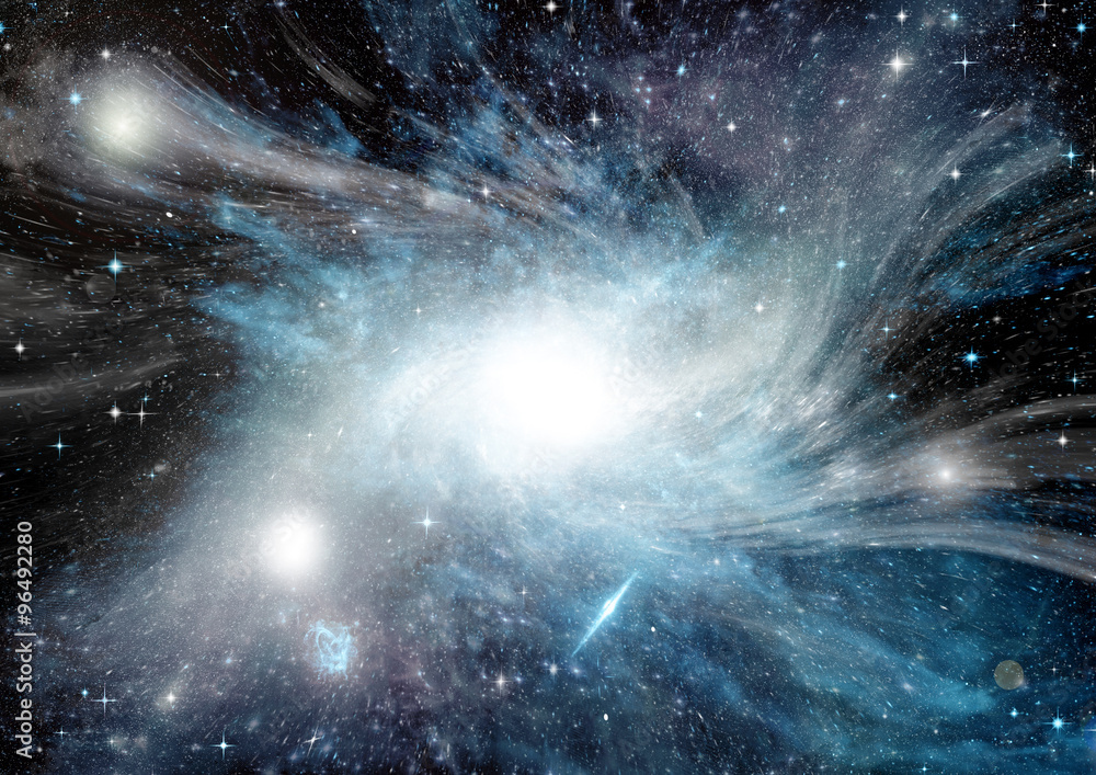 galaxy in a free space galaxy in a free space