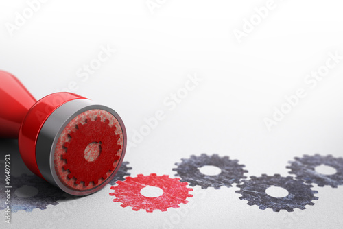 Εκτύπωση καμβά Gears Background