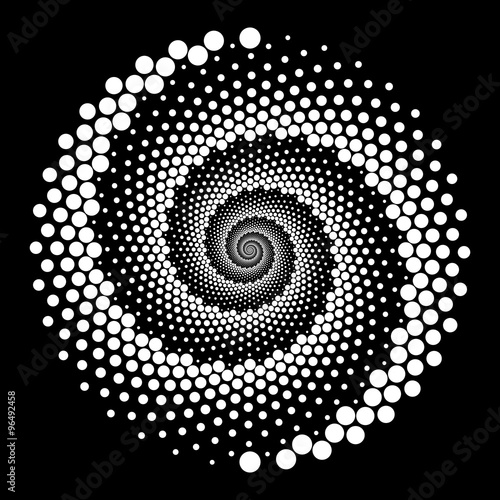 Design spiral dots backdrop
