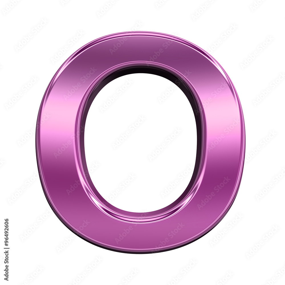 One letter from shiny pink alphabet set, isolated on white. Computer generated 3D photo rendering. One letter from shiny pink alphabet set, isolated on white. Computer generated 3D photo rendering.