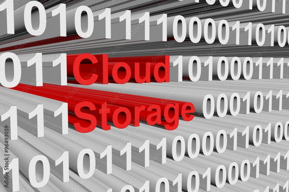 cloud storage is presented in the form of binary code
