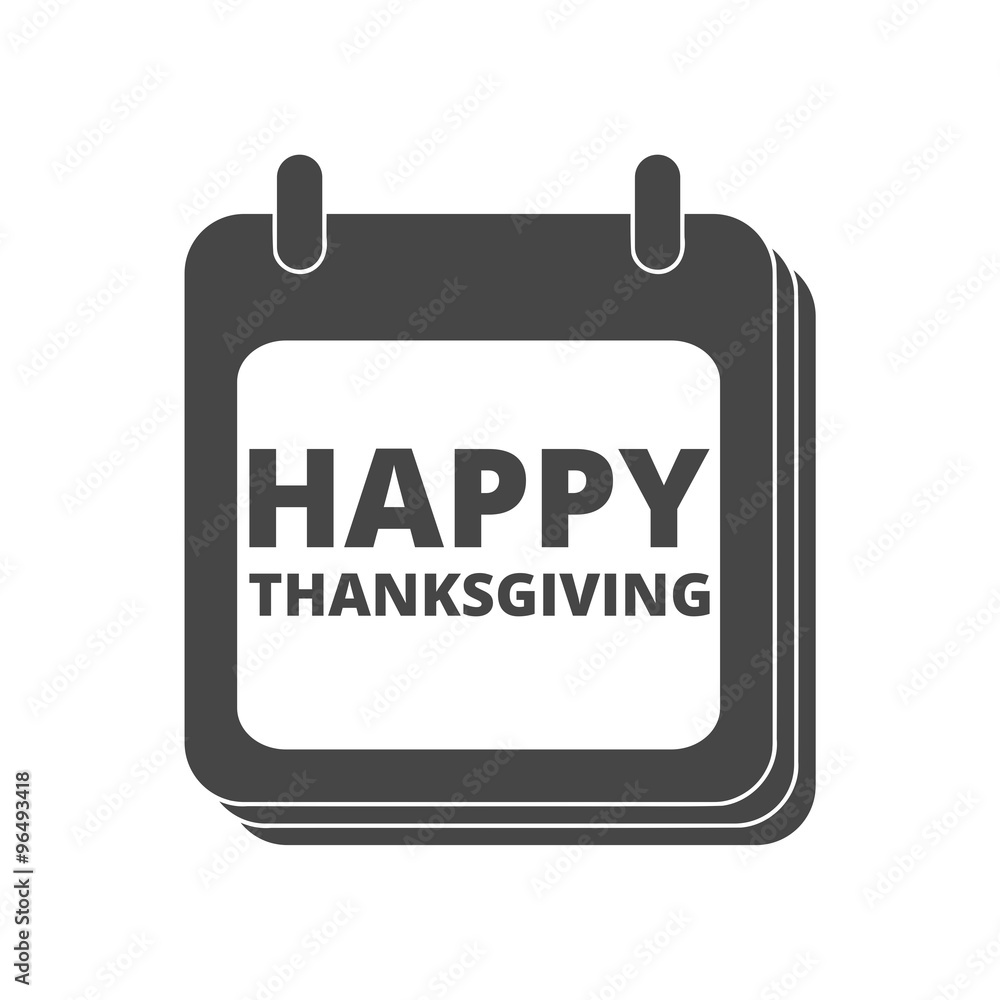Happy Thanksgiving Day, simple calendar Happy Thanksgiving Day, simple calendar