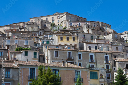 Fototapeta Naklejka Na Ścianę i Meble -  Panoramic view of Morano Calabro. Calabria. Italy.