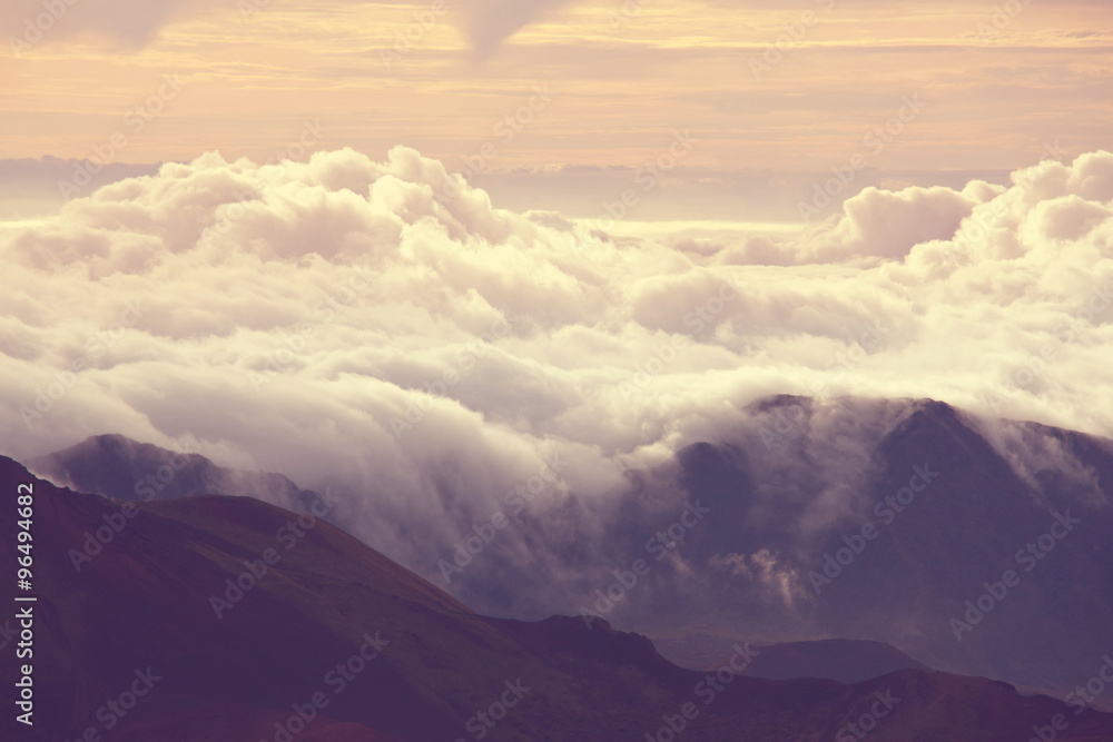 Fototapeta premium Above clouds