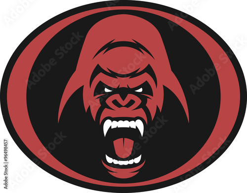 Angry gorilla symbol