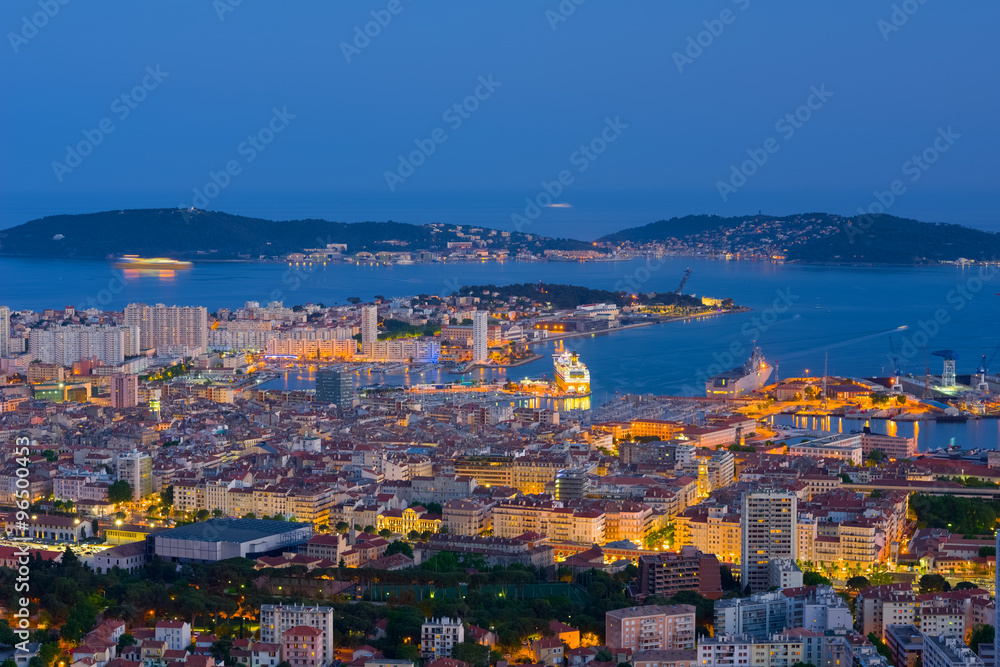 Toulon in a spring night