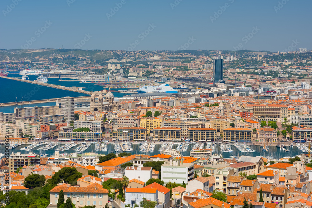Marseille at a sunny summer day