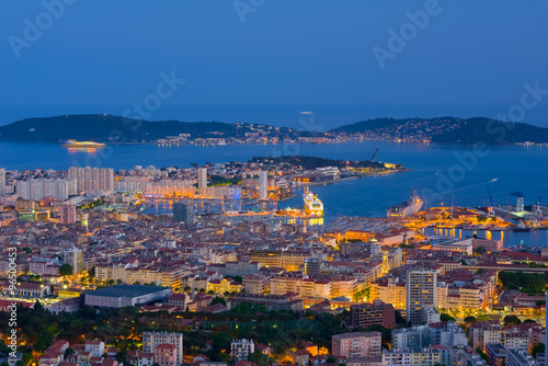 Toulon in a spring night