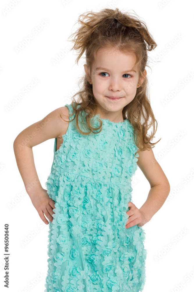 Smiling fashion little girl Smiling fashion little girl