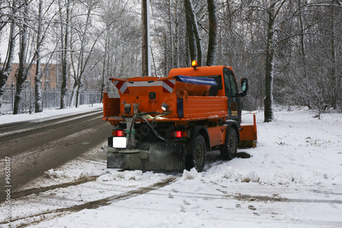 snow removal from streets snowthrower
