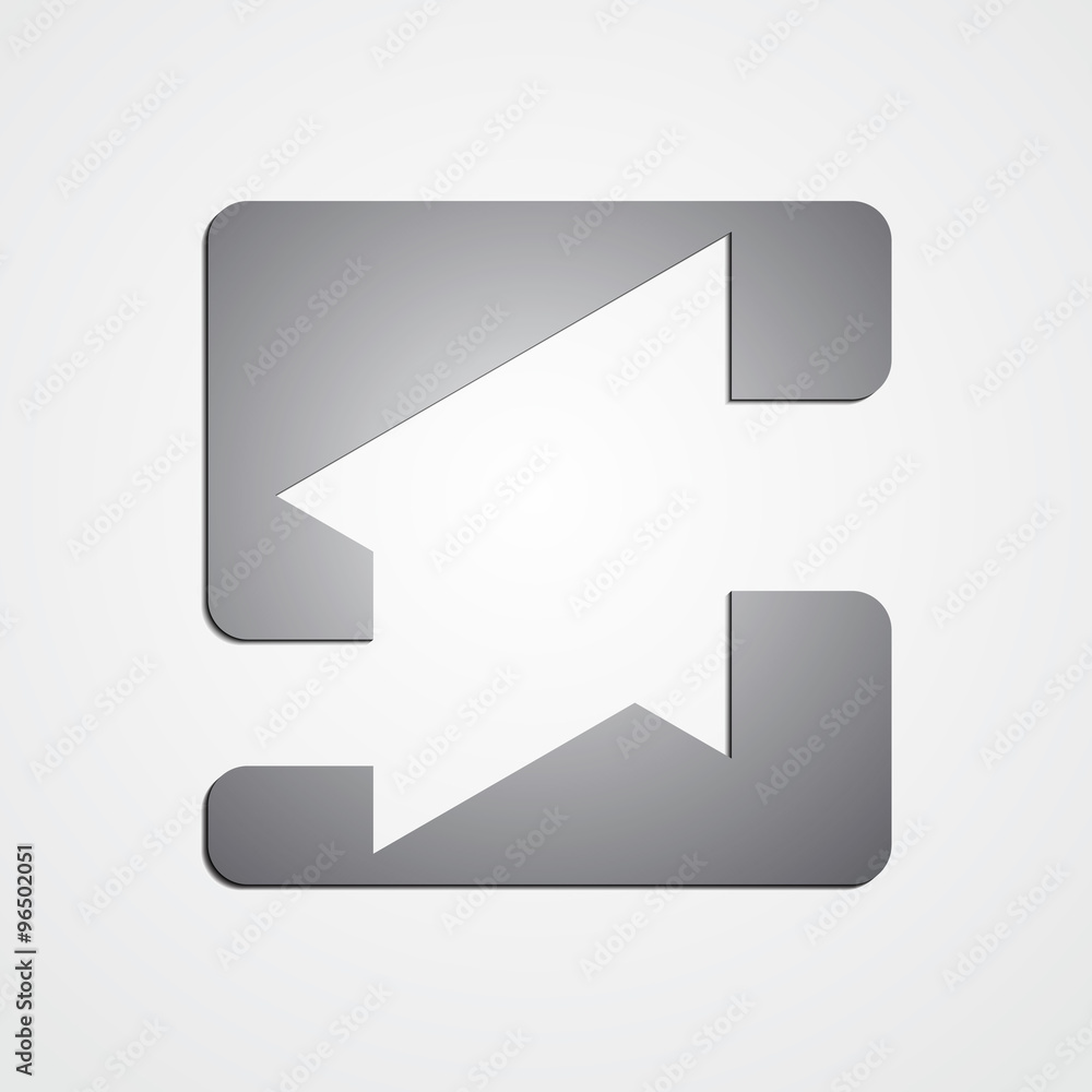 Opposition, vector concept logo. Vector illustration. Opposition, vector concept logo. Vector illustration.