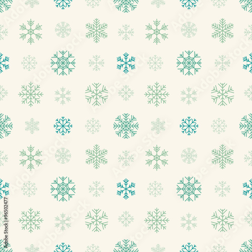Seamless pattern with snowflakes