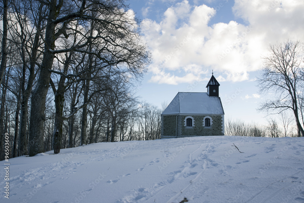 Fototapeta premium Chapel on Medvednica