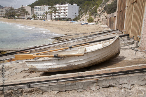 Fishing Boat at San Vicente Beach  Ibiza