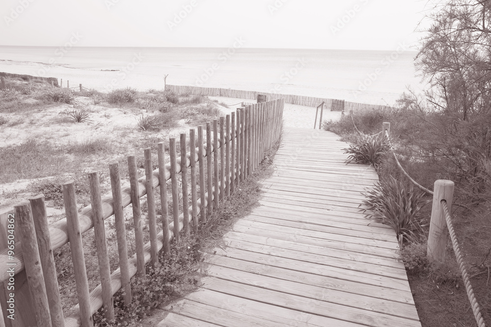 Obraz premium Foopath na plaży Walencji; Formentera