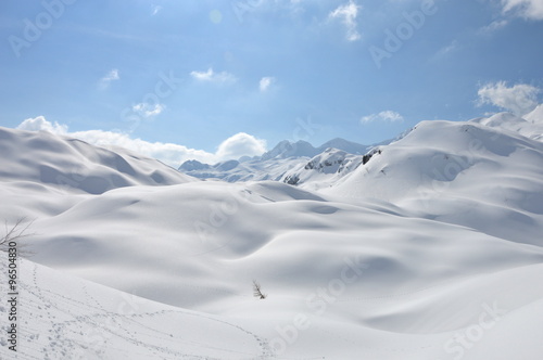Snow covered moutains in Slovenia © Jure Korosec