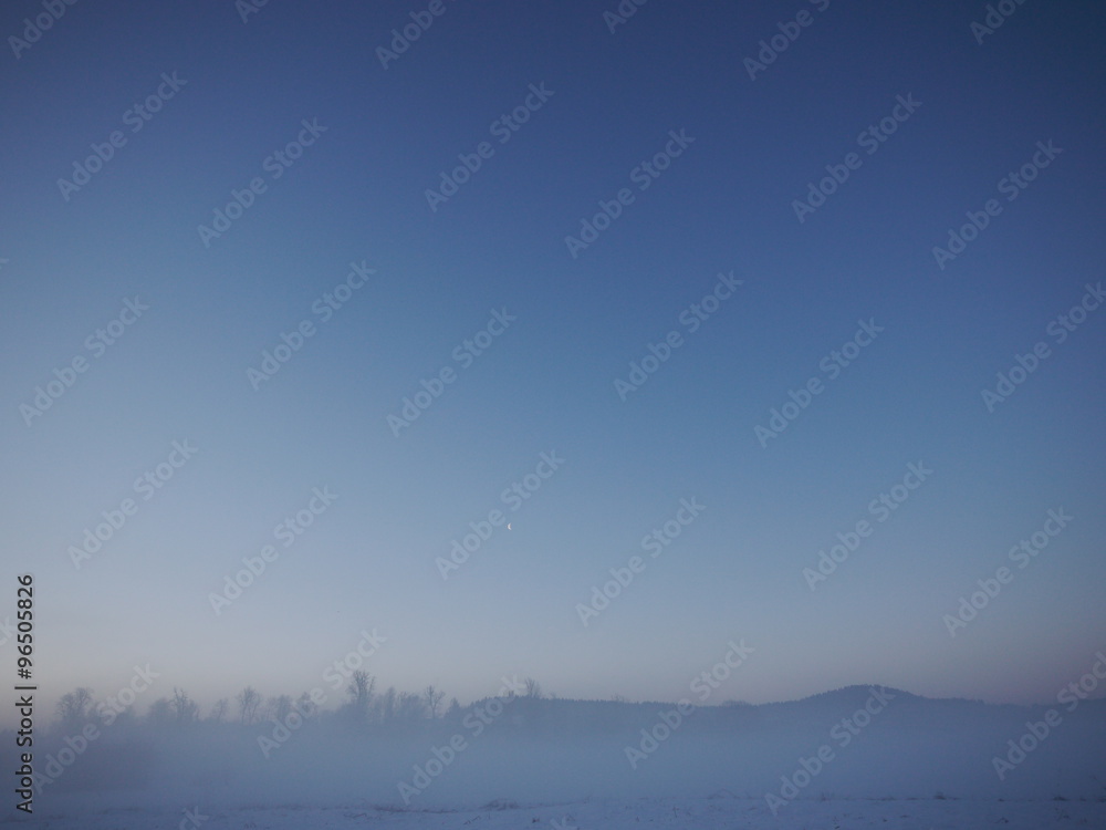 Fototapeta premium beautiful landscape snow