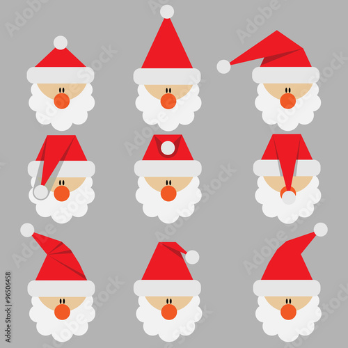 Santa Claus in a Christmas hat