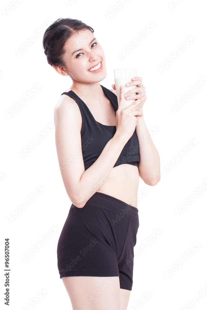 Healthy eating, happy young woman with vegetables on white background Healthy eating, happy young woman with vegetables on white background