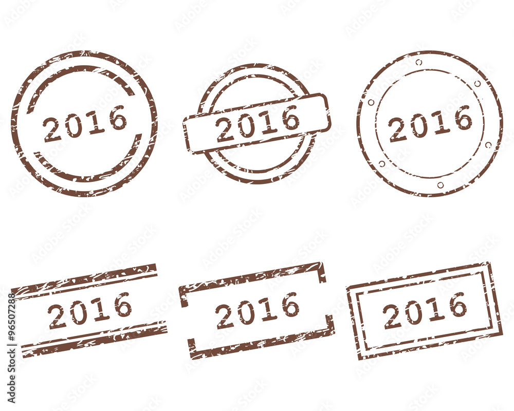 Fototapeta premium 2016 Stempel