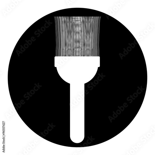Brush icon on white.