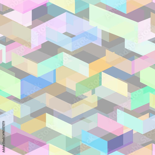 intersected mosaic seamless pattern