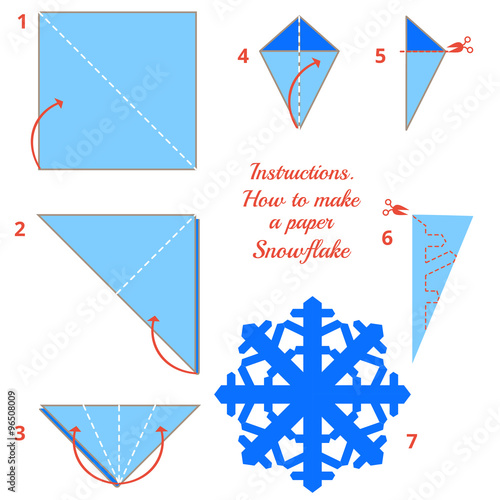 how to make paper snowflake