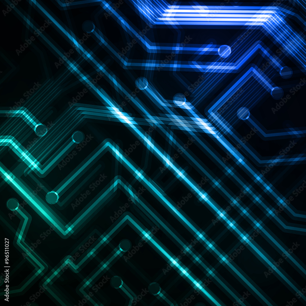 Neon circuit board. Neon circuit board.
