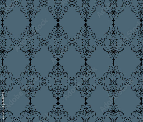 English Britannic style ornament pattern on green background. Vector 