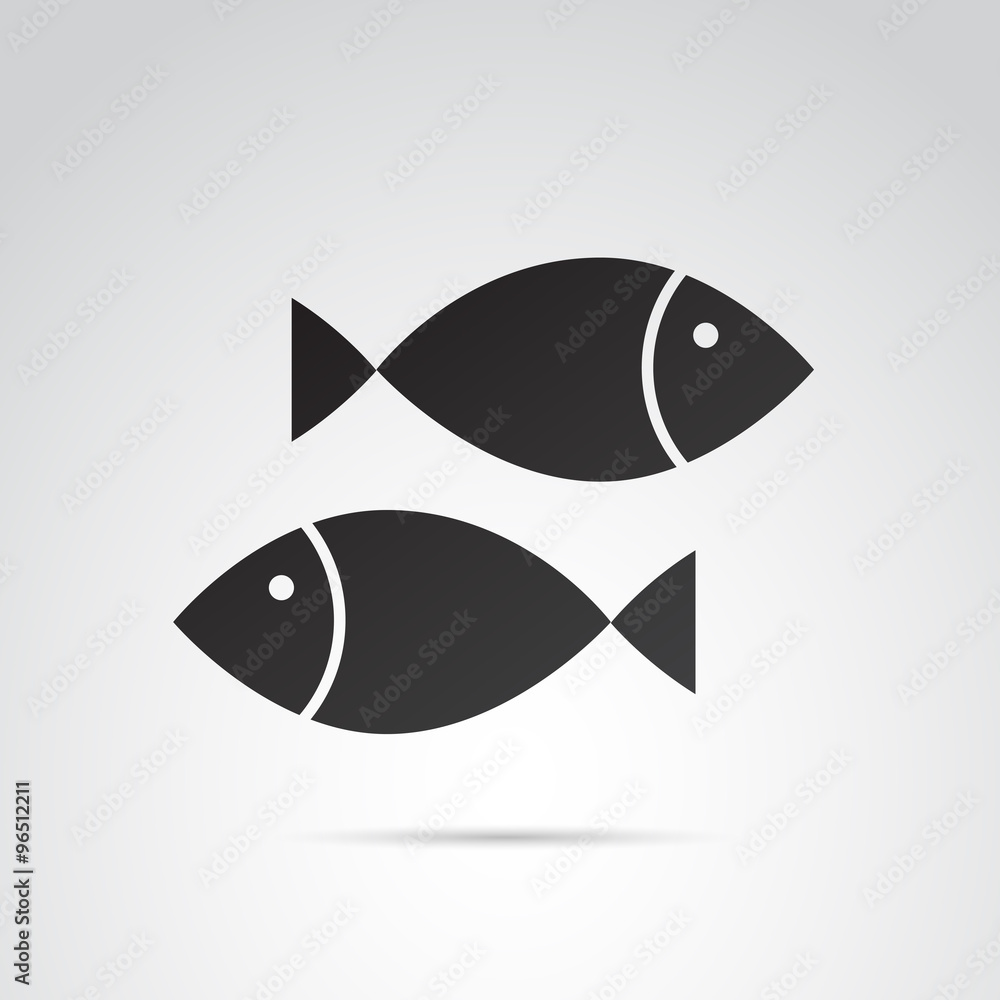 Fish VECTOR icon. Fish VECTOR icon.