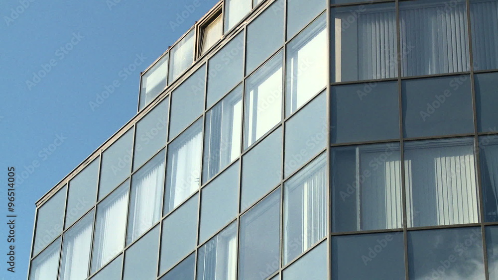 Clouds refelected in modern office building2 Clouds refelected in modern office building2