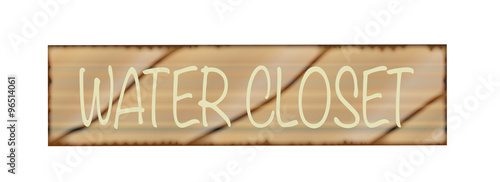 Water Closet Sign