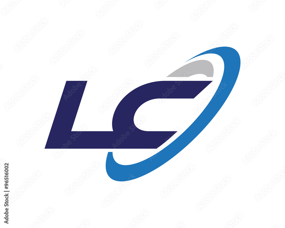 LC Letter Swoosh Company Logo LC Letter Swoosh Company Logo